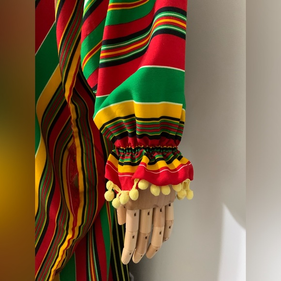 Colorful Striped Dress / Arab / African Style Traditional Abaya - Picture 6 of 17